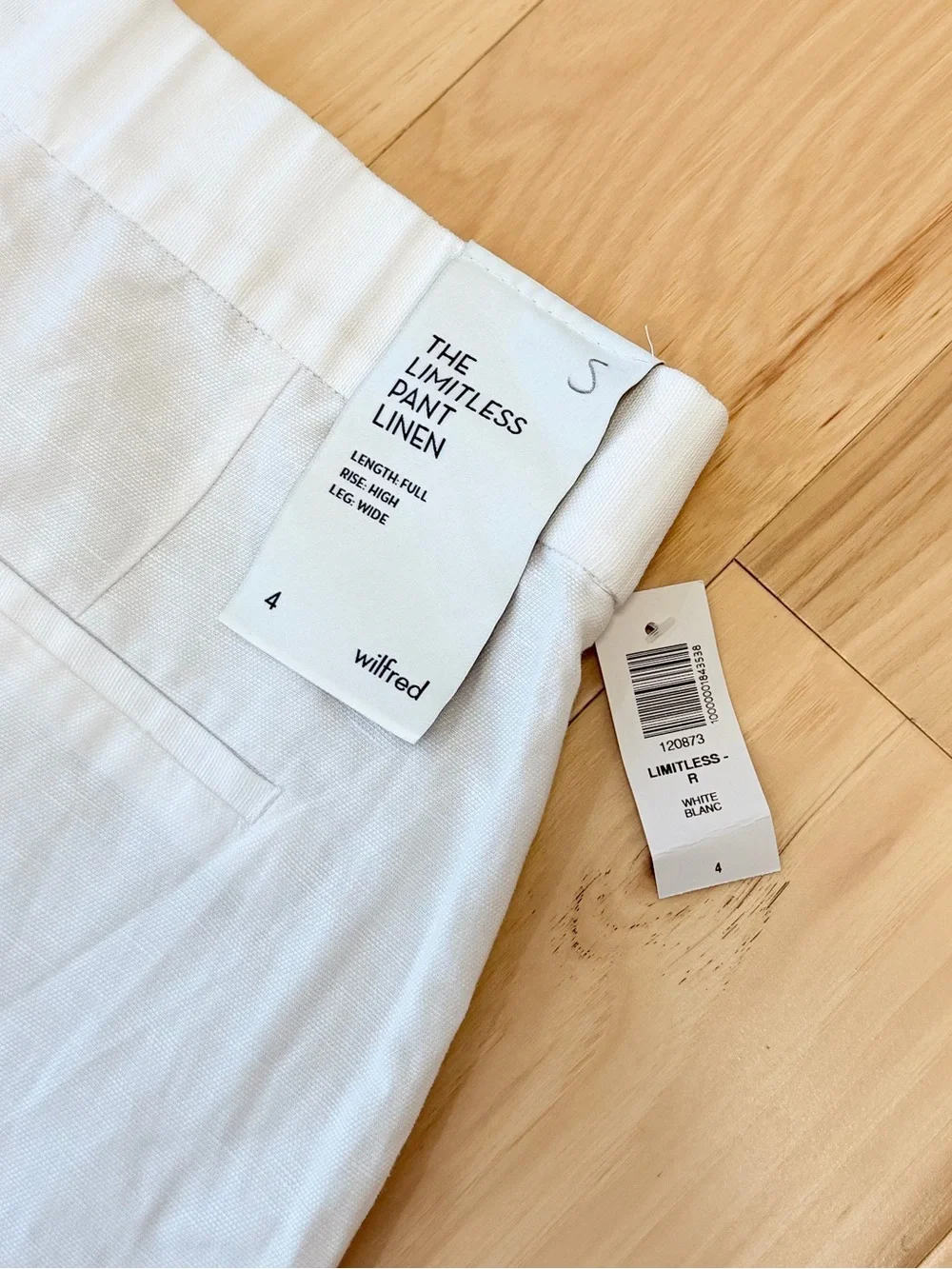 NWT Wilfred Aritzia Women’s The Limitless Pant- CruiseLinen
